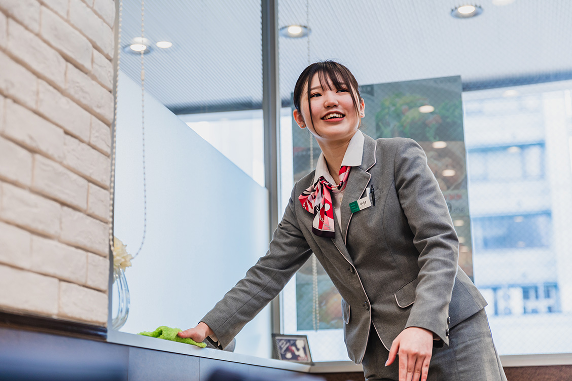 お客様が心から安らげるために。