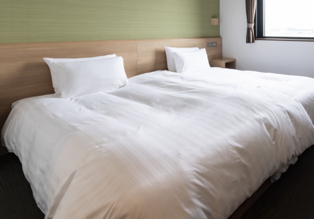 デュベスタイルのベッドメイキング